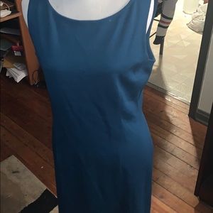 St. John teal dress